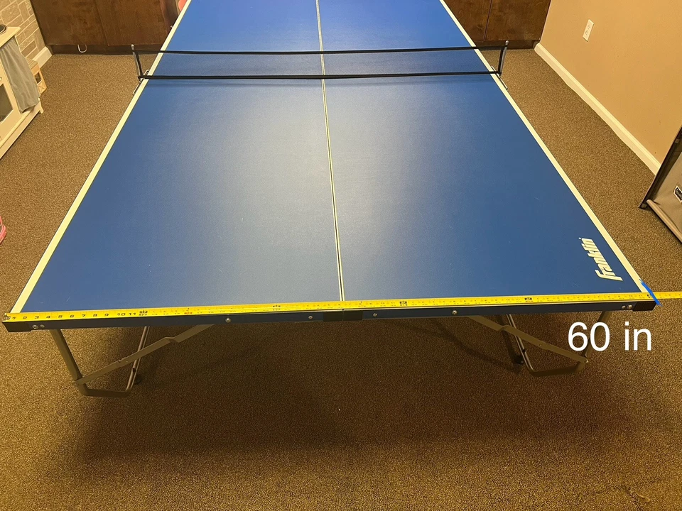 Mesa de ping pong plegable azul Franklin Foto 3 de 4