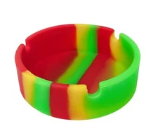 Silicone Ash Tray Red Green Yellow Ashtray Cigarette Cigar Indoor Outdoor Smoke