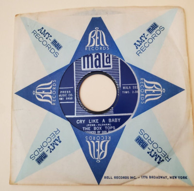 Box Tops CRY LIKE A BABY / THE DOOR YOU CLOSED TO ME (ROCK 45) #593 PLAYS VG++
