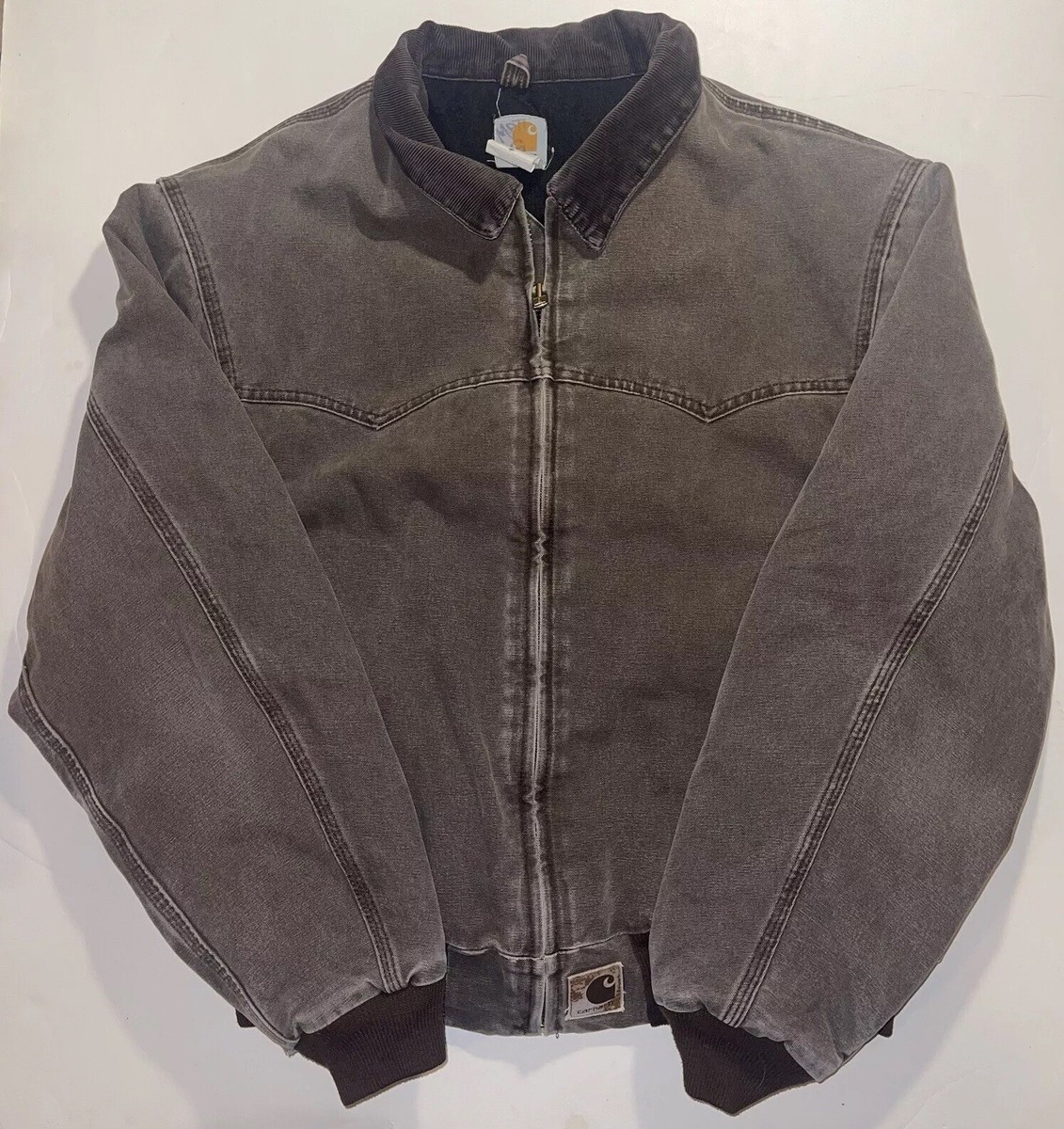 VTG Carhartt J14 CHT Canvas Santa Fe Work Jacket Lined Mens VTG Carhartt J14 CHT Canvas Santa Fe Work Jacket Lined Mens