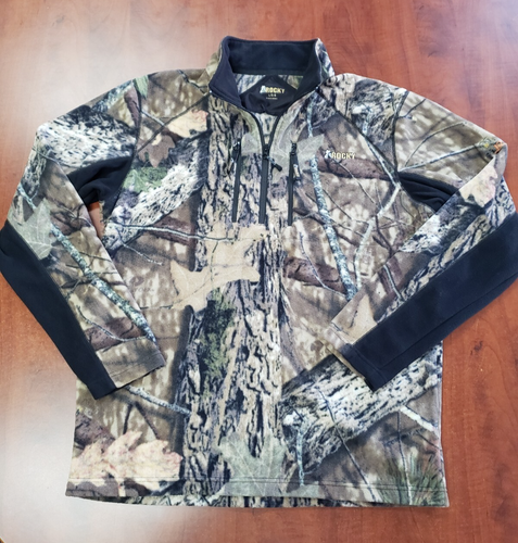 Rocky Sent IQ Atomic Men's Size L Fleece 1/4 Zip Realtree Camo Sweatshirt EUC