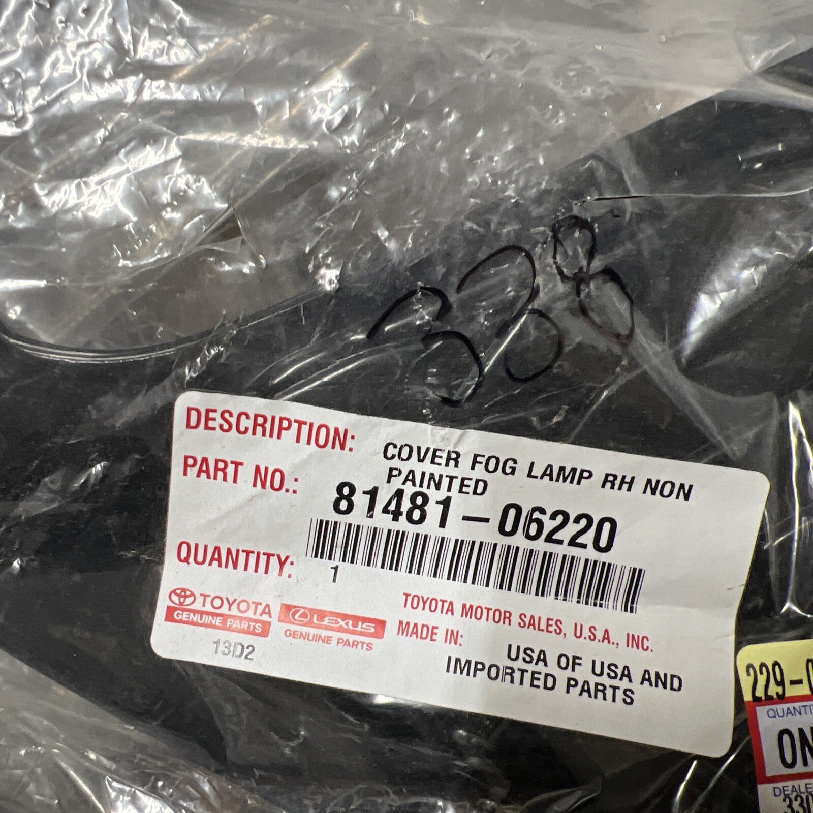 Genuine Toyota OE Cover Fog Lamp Rh 81481-06220 for sale online | eBay