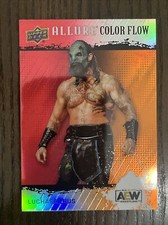 2022 Upper Deck Allure AEW Color Flow Red/Orange #R-20 Luchasaurus