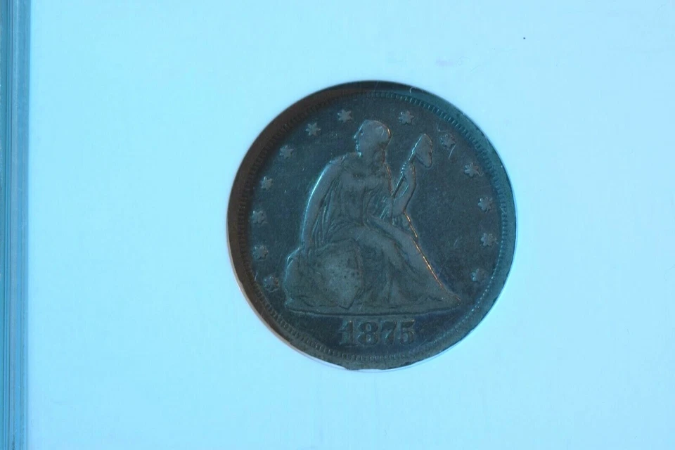 1875-S TWENTY CENT PIECE NGC CERTIFIED FINE--15 SUPERIOR KEY DATE COIN!!  #43 - Image 3 of 4