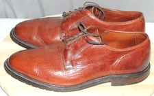 Allen Edmonds Black Hills Mens Brown Leather Plain Toe Shoes US 9.5 3E 10.5 E ?