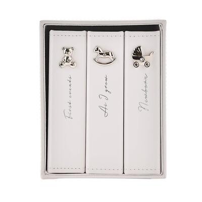 Bambino Baby Photo Album Set of 3 With Holder (holds 24 6x4inch