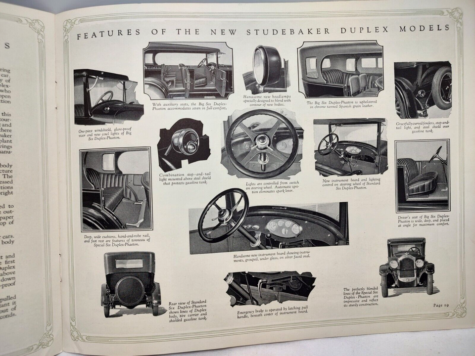 1924 Studebaker New Cars Sales Catalog Mann Auto Co. Liberal Kansas eBay