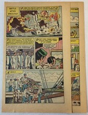 1959 three page cartoon story ~ COMMODORE GEORGE DEWEY VS THE SPANISH FLEET