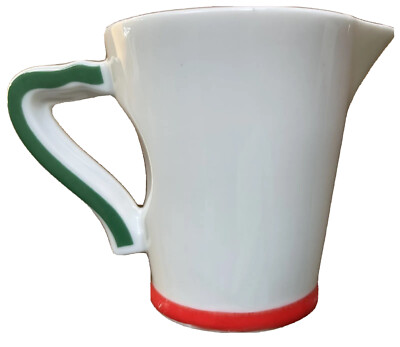 FUJIMORI COLLECTION AMORE PATTERN PORCELAIN CREAMER, KATO KOGEI JAPAN, NEW MINT