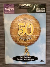 Happy Anniversary 50 Th Mylar Helium 18" Balloon