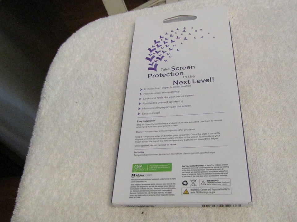 T Mobile Metro Samsung Galaxy A21 Tempered Glass Screen Protection NEW GLS1024 - Image 2 of 2
