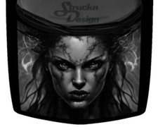 Grey Succubus Demon Sexy Woman Fierce Vinyl Decal Graphic Truck Car Hood Wrap US