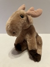 VINTAGE 1979 Dakin 9" BROWN MOOSE Stuffed Animal Toy