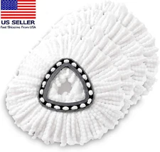 4 x Replacement Microfiber Mop HEAD For O-Cedar Spin Mop Easy Clean Wring Refill