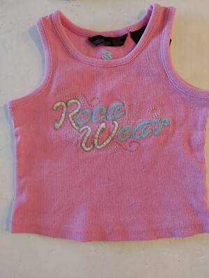 Roca Wear Girls Toddler 3T Pink Sequin Embroidered Tank Top 