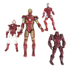 Marvel Iron Man Set of 4 Figures Crimson Dynamo Silver Centurion