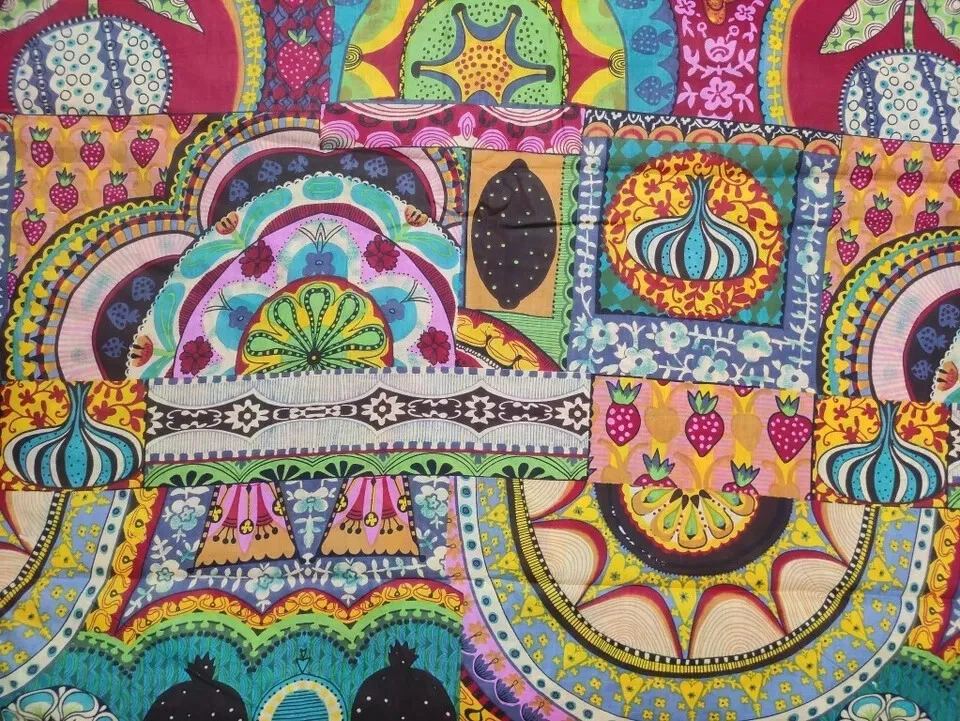 25 Yard Indian 100% Cotton Fabric Hand Print Sewing Dressmaking Clothes Handmade - Image 3 of 4