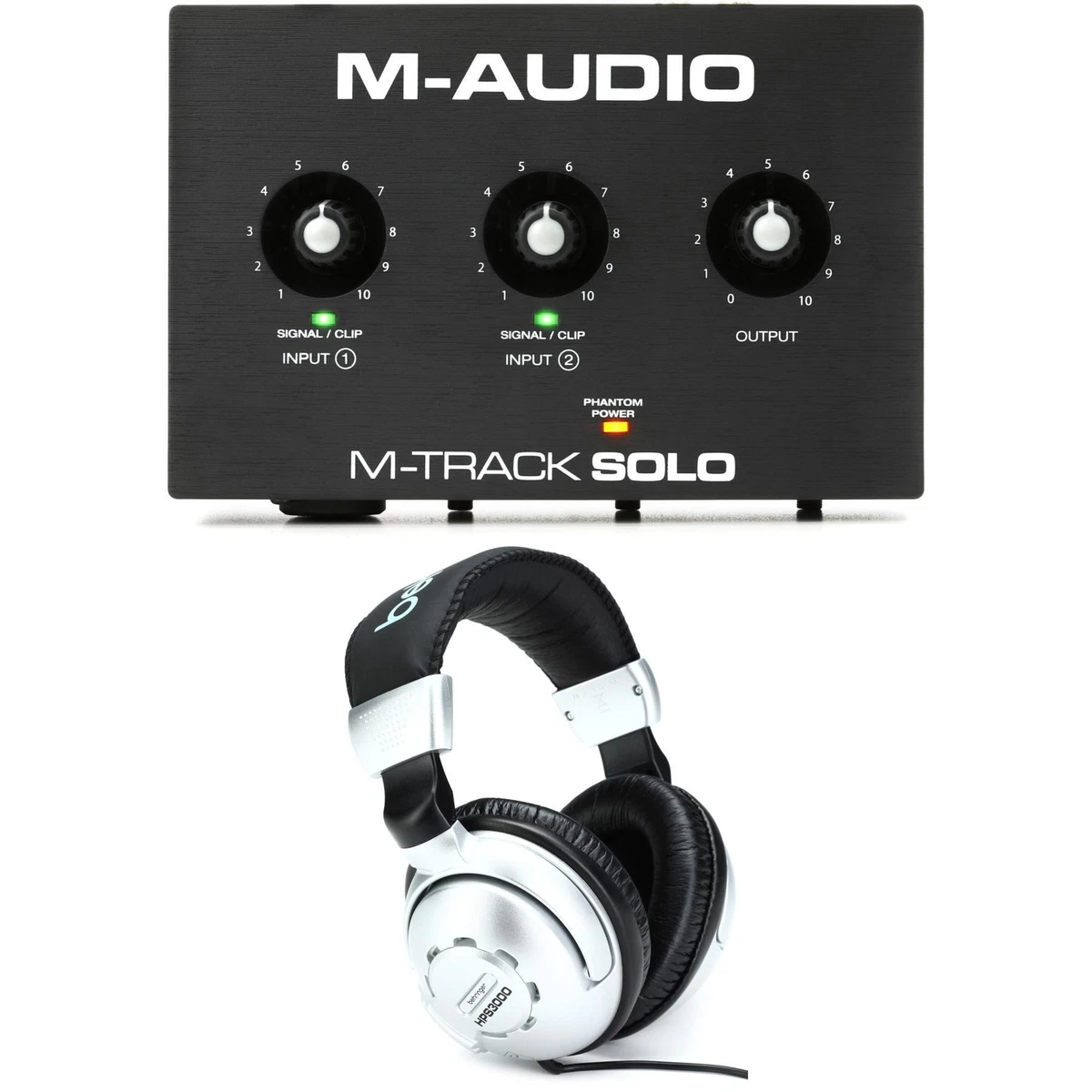 M-Audio M-Track Solo USB Audio Interface and Headphones | eBay