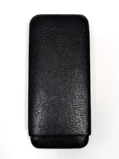 PG Paul Garmirian Cigar Case Double Corona Black Leather Ducas Paris France