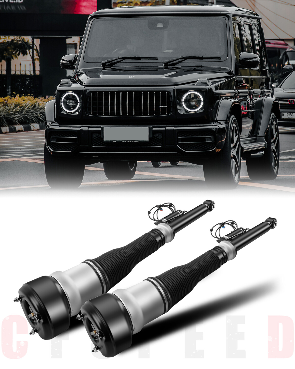 Rear Pair Air Suspension Shock For Mercedes S/CL-Class W221 S550 CL550 S350 S600