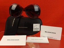 NWT BALENCIAGA BA2013 53N HAVANA PLASTIC FRAME OVERSIZED SUNGLASSES 495 ITALY