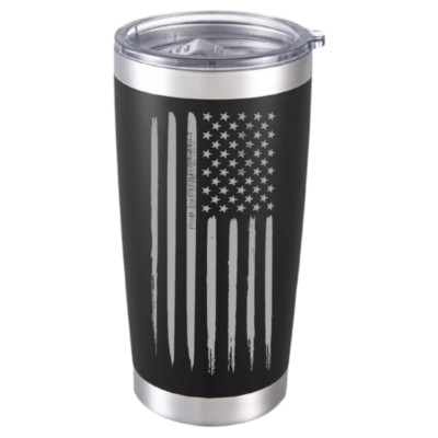 USA Flag Patriotic Tumbler - 20oz Independence Day Gift, Travel Mug for Summer