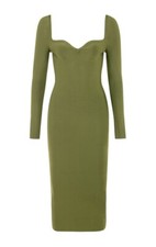 House Of CB London KATALINA WishlistOLIVE SWEETHEART NECKLINE BANDAGE DRESS