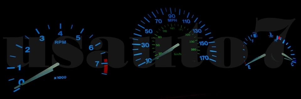 Dash Instrument Cluster Gauge WHITE LED LIGHT BULBS KIT Fit 97-03 Jaguar XK8 XKR Foto 3 de 4