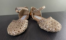 Girls Jrosee Steve Madden Rose Gold Ankle Strap Sandals Size 11 RN 128692