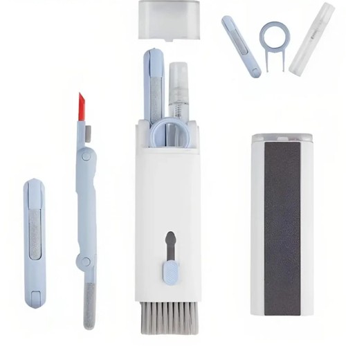 32 in 1 Kit Pulizia PC Tastiera & Telefono, Kit Pulizia Smartphone Multifunzione per Laptop, AirPods, iPhone & Schermo, Set Pulizia Computer con Keycap Puller & Spazzola per Gaming Setup