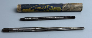 Antique Hercules no 120e High Speed Straight, Box, MTD&M Flute Taper Pin Reamer