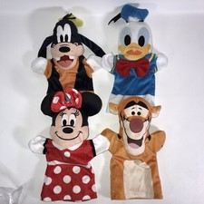 Disney plush Hand Puppets Minnie Goofy Donald Tigger Set of 4 Melissa and Doug