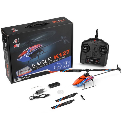WLtoys K127 2.4G 4CH 6-Aixs giroscopio altezza fissa mini elicottero radiocomandato RTF VS V911S - Foto 13 di 15