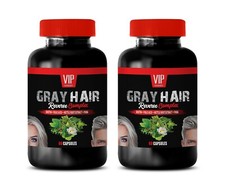 fast hair growth - GRAY HAIR REVERSE - anti inflammatory natural 2 BOTTLE