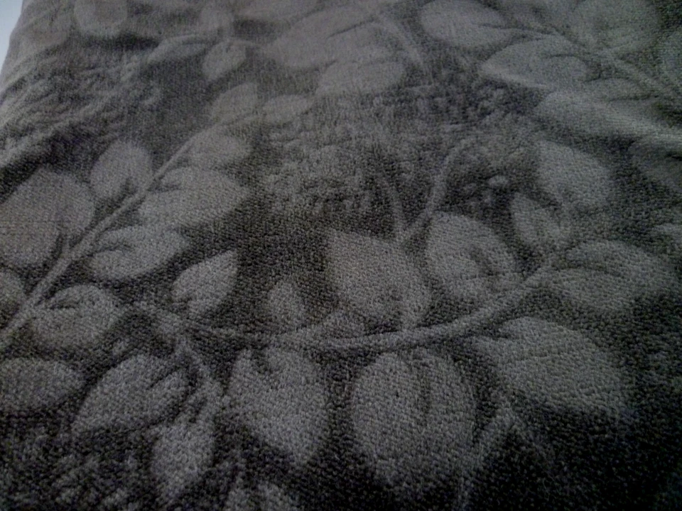 2 Paneles de Terciopelo POTTERY BARN Cortina Gris Hoja Vid Sin Forrar 47x83 Foto 4 de 4