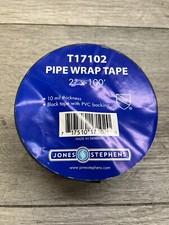 Jones Stephens T17102 2X100 FT PVC PIPE WRAP TAPE - Black