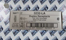 PASS & SEYMOUR 3232-LA Duplex Receptacle 5-15R (BOX OF 10) 15 Amp 125V-NEW-B