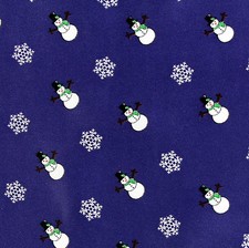Christmas Snowmen Men's Pocket Square Holiday Handkerchief Snowman Blue Hanky