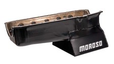Moroso 20191 Sbc Steel Oil Pan 8.25in Deep Wet Sump 7qt Fits Pre-80s Block Black