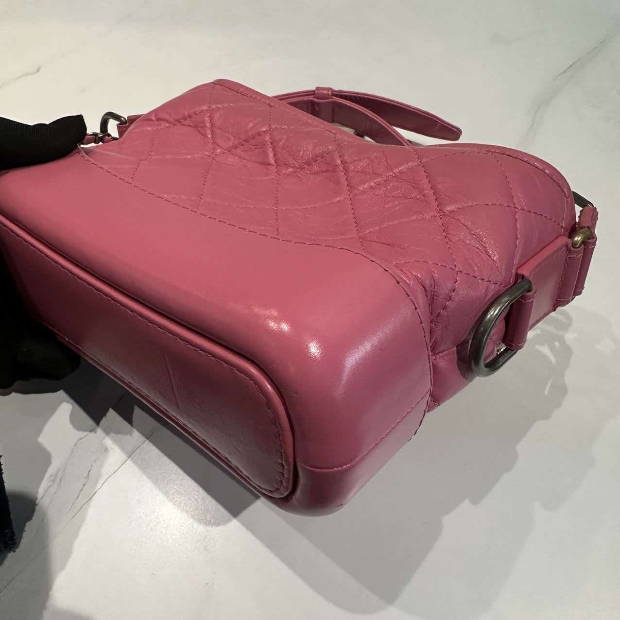 Chanel Sakura Pink Small Gabrielle Hobo Bag With Logo Letter Shoulder Strap — image 15