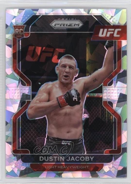 2022 Panini Prizm UFC Ice Prizm Dustin Jacoby #123 0ud4