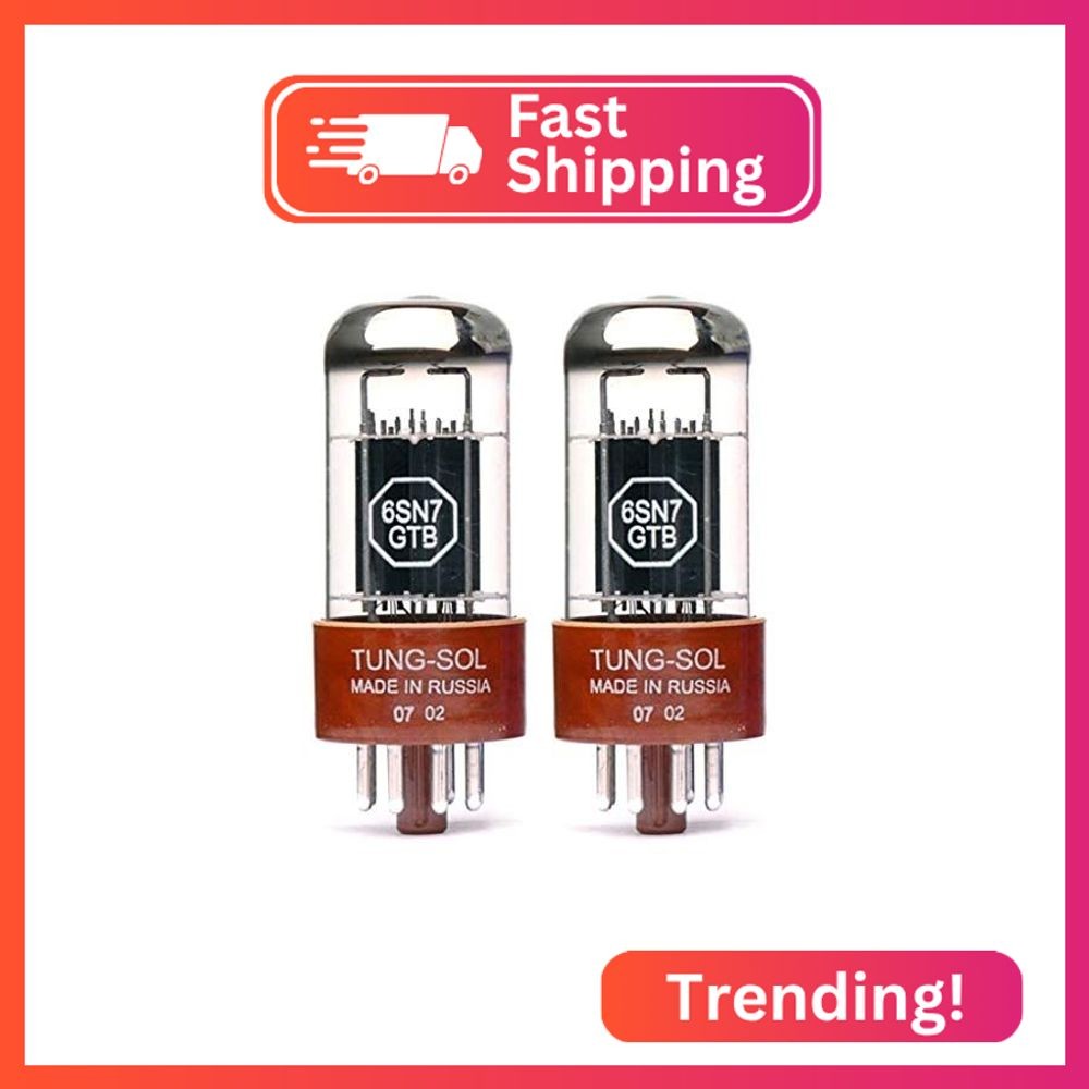 New Gain Matched Pair (2) Tung-Sol Reissue 6SN7GTB Vacuum Tubes 6SN7 6SN7GT