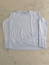 Athleta Criss Cross Sweatshirt - Light Blue / Size S