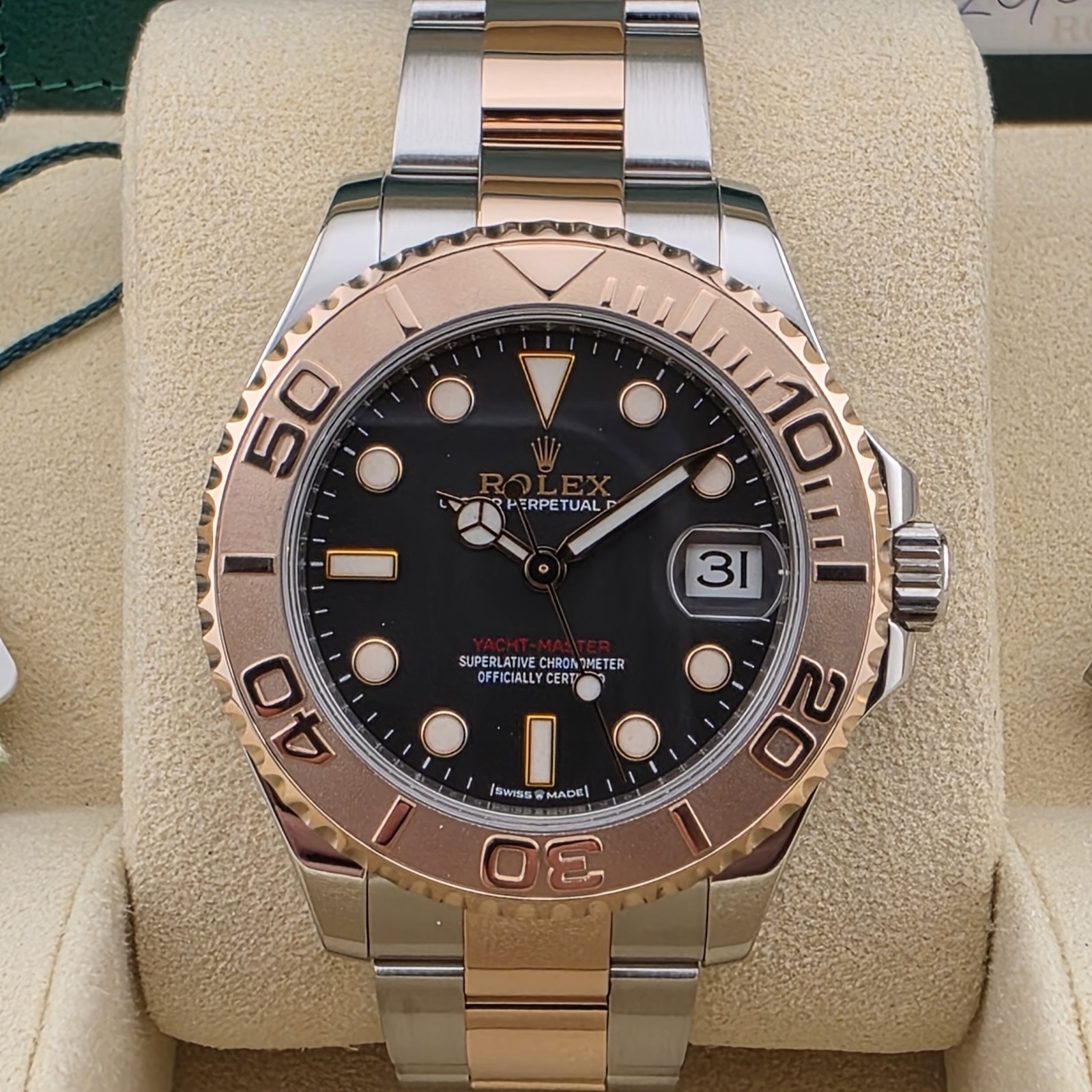 Rolex Yacht-Master 37 268621 – Black Dial, 2020, Full Set, Immaculate Condition