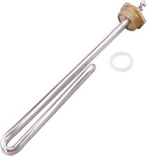 4000W AC 220V Stainless Steel Heating Element Electrical Water Heater Tube 1"BSP