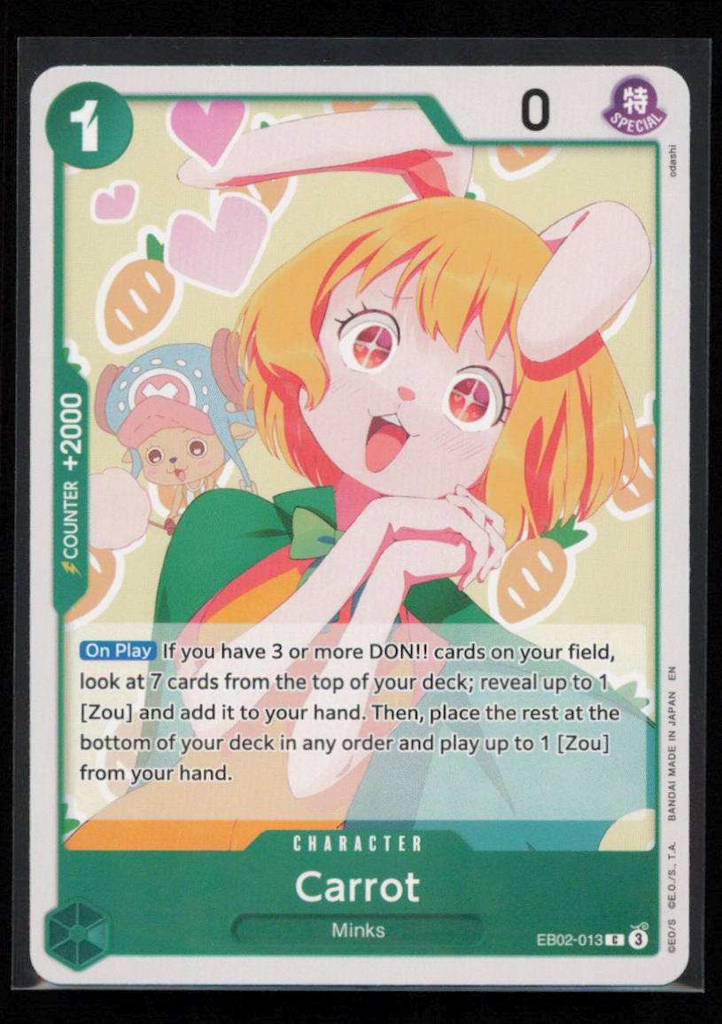 Carrot EB02-013 One Piece Extra Booster: Anime 25th Collection Common Near Mint