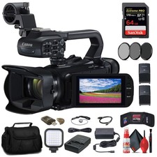 Canon XA60 UHD 4K Camcorder 64GB Card BP828 Battery Basic Bundle