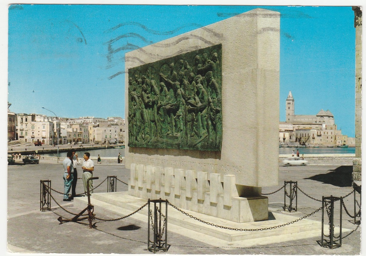 TRANI - MONUMENTO AGLI STATUTI MARITTIMI - VIAGG. 1968 -29113-