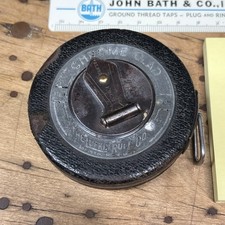 Vintage Lufkin Rule Co Universal “Leader” 25 Ft Steel Tape Measure Made in USA