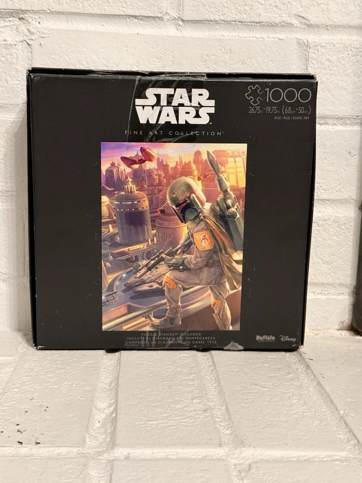 Star Wars Buffalo Games Bellas Artes Colección 1000 piezas Puzzle BOBA FETT Completo Foto 2 de 4
